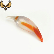 Handmade agate snuff bottle pepper type large capacity tight lid utility type 04