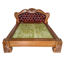 Chumei Jade warm bed electric Kang jade bed jade bed solid wood bed solid wood Kang multi temperature control Jade Fire Kang