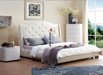 American Auchan pi yi chuang retro simple European environmental pi yi chuang 1 8 meters double nuptial bed can be customized