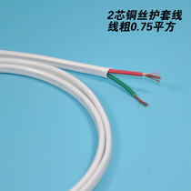 Dual Strands Brass Wire Sheathing Wire Power Cord cord Line 2 1 m 1 m 75 0 75