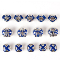 Hand string bracelet DIY Buddha Pearl Ornament Accessories Accessories Hide enamel Jingtai Blue back Cloud Bead Separating Bead bead Bead Waist Bead