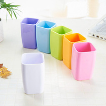 Dazzling large number thickened square mouth goblet plastic wash cup creative lovers gargle cup bathroom toothbrush cup toothbrushing cup
