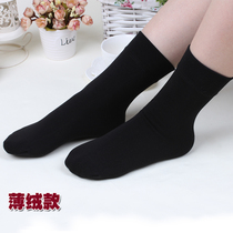 Winter Tethickness Plus Suede Warm Short Socks Mid Socks Snowy Boots Pure Cotton Integrated Short Socks Cashmere Short Stocking Socks Woman