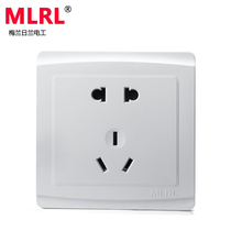 Meilan Riland switch socket Wall switch power outlet panel 5 five-hole socket 86 type two three plug