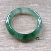 Myanmar old pit jade bracelet hydrated luster Jade delicate seed water good glue feeling with certificate KC342