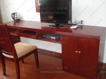 Conjoined long hotel business hotel chain hotel TV table computer desk luggage cabinet bed full set of furniture