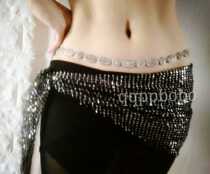 Fusion tribal belly dance alloy metal waist chain chests