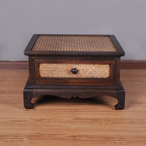 Thai Crafts Furniture Solid Wood Tea Table Small Household Type Thai Home Vines Bamboo Weaving Decoration Small Tea Table Tea Table Creativity