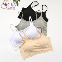 Wrapped chest and chest anti-light no steel ring with bra pad cup bra-free one-piece bottoming vest womens underwear