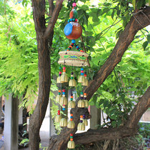 Dongba wind bells drum gourd copper bell pendant handmade door decoration anti-theft Bell Shop restaurant decoration pastoral style