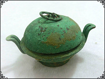 Exquisite bronze bronze ware container 1 bronze paste old road