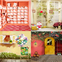 Childrens photography Write a real background cloth Photographic Mini Small Background PP Paper Baby Birthday Photo Mementos