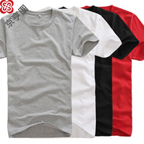 Jinghengtu cotton Lycra stretch cotton short sleeve T-shirt solid color diy printed map modal T-shirt custom