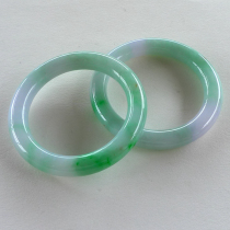 Myanmar natural A goods Jade floating sun Green Childrens bracelet safety ring A pair of Jieyang workers supply boutique ornaments 0624
