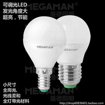 Germany MEGAMAN MEGAMAN LED 6W dimmable small bulb full-cycle light P45 ultra-bright energy-saving