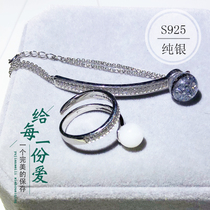 Neonatal breast milk souvenir diyS925 sterling silver ring fetal hair homemade material bag bracelet souvenir