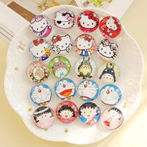 Creative home decorations cartoon pattern magnetic refrigerator stickers message stickers a set of 4