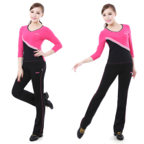 Kesell new stretch dance clothes fitness clothes cotton yoga clothes aerobics set square dance clothes