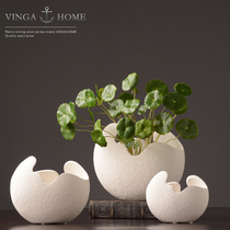 Modern minimalist Nordic home decorations creative flower arrangement vase living room table TV cabinet ceramic ornaments