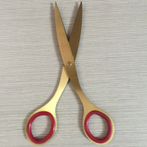 Ribbon cutting gold scissors Gold ribbon cutting scissors Wedding scissors Opening ribbon cutting scissors Full gold scissors