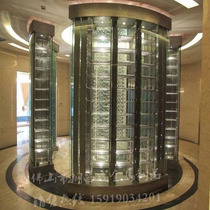 Custom villa stainless steel wine rack constant temperature wine cabinet stainless steel wine cabinet bar wine cabinet factory outlet