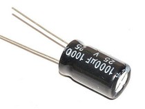 High quality electrolytic capacitor 25V1000UF