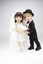 Fashion SD BJD wedding doll groom bride simulation doll send girlfriends wedding doll