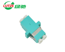LUTZE green Chi LC 10 gigabit multimode duplex fiber optic flange coupling adapter connector telecom class