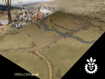 Little wheat reading Warhammer pp terrain blanket mouse pad 1 2x1 8 meters 1 2*1 2 River Field Whole