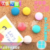 6 6 colors 6 grain large net face cloth art nailed wall nail wall nail working word color nail creative cork big head figure nail