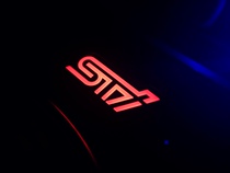 Japan Original Clothing 10 Generation Wing Leopard STi Exclusion Zone LED Car Mark Luminous Sign With Harness