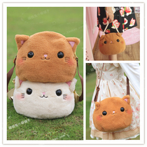 Original multi-purpose cross-portable Lolita Meow Meow Cat backpack Plush Doll Doll