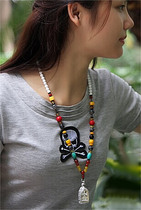 To youth Zhao Wei star with the same Buddha brand chain does not fade length adjustable color five elements open luck hanging chain