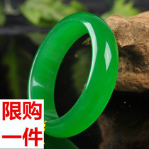 Jade feat edge A cargo green bracelet ice through jade color jade bracelet Jade womens bracelet factory direct sales