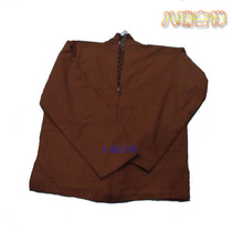 Tibetan Buddhism Lama monk clothes Brown thick velvet coat Lama Zen clothes Cotton coat Lama clothes