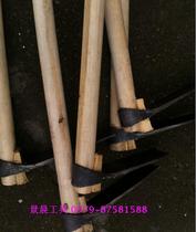 Medium forging and digging bamboo shoots hoe long wood handle hoe picking flowers and planting vegetables digging winter bamboo shoots herbal orchid hoe
