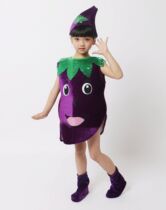 Purple potato dance clothing childrens early education Garden childrens dance clothing stage performance performance clothing role-playing vegetable clothing