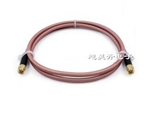 RF high temperature RF feeder SMA double male RG142 dual shielded silver plated jumper SMA-JJ antenna extension cord