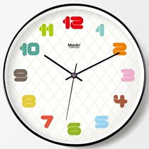 Medin living room bedroom European wall clock European silent clock simple creative round clock quartz clock J099