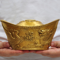 Brass Meta-Treasure Pendulum of Feng Shui Recruiting for opening Qiao relocating New residence Gift Living Room Genguan Desk Decoration Handicraft