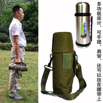 Stainless steel large capacity insulation pot portable thermos cup men outdoor camping car travel military kettle large water Cup
