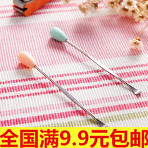 Stainless steel earpick spoon buckle earwax ear spoon adult ear picking tool ear spoon earpick