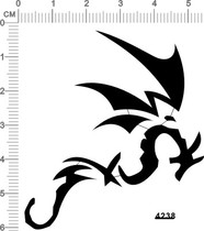 4238-@510 flying a dragon gd metal sticker 111