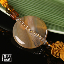 Car pendant jewelry high-end natural jade car high-end hanging decoration safe buckle interior decoration rearview mirror pendant