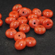Natural Warring States red chicken liver Agate red stone spacer Warring States Red Stone thick abacus beads DIY accessories hand string