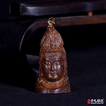 (Three-dimensional carved Guanyin statue) West Ma red oil agarwood carving 9 55g aroma rich can be collected