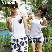 VENDIS EXTREME casual couple beach vest round neck breathable sweat-absorbing vacation men and women sleeveless T-shirt