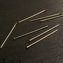 Special DIY accessories imported 14K gold T pin flat pin female earring bracelet necklace pendant beaded needle