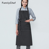 An apron Korean version of fashion kitchen work clothes cooking waist coffee shop Korean adult male apron neck cotton hanging neck