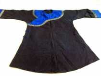 Ethnic minority traditional costumes Miao Sansui tops handmade indigo dyed embroidered lace clothes on sale